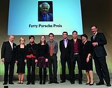 v. l. n. r.: Dr. Wolfgang Porsche, Ferry-Porsche-Preisträger, Prof. Dr. Marion Schick, Michael Macht.